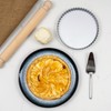 Chabrias Ltd Professional Silver Aluminium Loose Base Fluted Flan Tin,