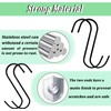 High-PQ 50Pack S Shaped Hooks,3Inch Stainless Steel Small Hooks for