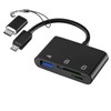 SD Card Reader USB C SD Card Reader, 3-in-1 Lightning