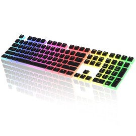 Mandora Pudding keycaps, Full 108-key Set, PBT keycaps, OEM Profile, Theme Minimalist,Suitable for Mechanical Keyboards, Fullsize, 75percent, 65percent, 60percent Keyboard, Doubleshot Legends