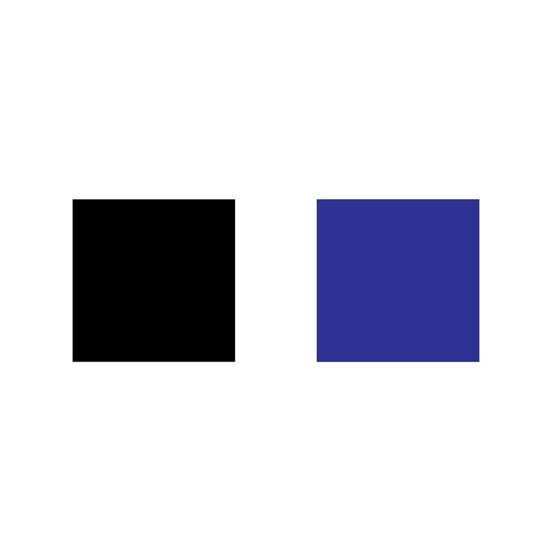 The Pixel Hut gs00067 Black with Blue Border Hood Stripes