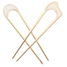 UKCOCO 2 piezas Horquillas U Forma para Cabello Vintage Pasadores Metálicos Decorativos para Moños y Peinados Elegantes Sujetadores Seguros Mujeres