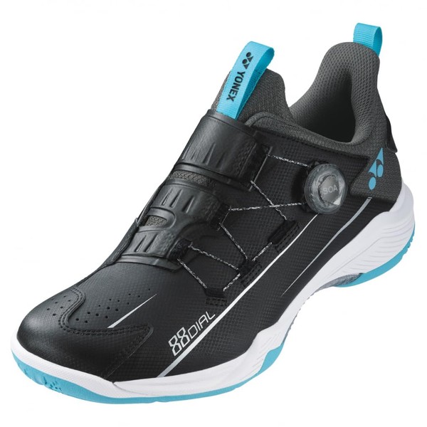 Yonex Badminton Shoes, Power Cushion, 88 Dial Wide, black/ice blue