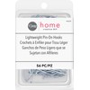 Dritz Home 44329 Lightweight Pin-On Drapery Hooks (56-Piece), Silver
