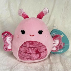 Squishmallows NWT Squishmallows 5” Mogo the Peach Magenta Butterfly Velvet Squad Plush