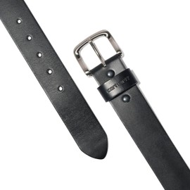 Carhartt Men's Big and Tall Casual Belts, Available in Multiple Styles, Colors & Sizes, Bridle Leather Classic Buckle (Black), 50