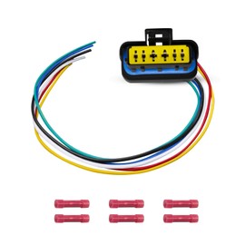 6-Pin Rear Tail Light Lamp Connector Wire Harness Plug Fit for Nissan Sunny Almea Versa V-Drive Latio N17 2012-2019 Wire Pigtail, Lamp Plug Replace 26555-3AN0A 26550-3AN0A NI2800194 NI2801194