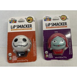 Lip Smacker NEW  Nightmare Before Christmas Lip Smacker Lip Balm Set of  2--Jack & Sally