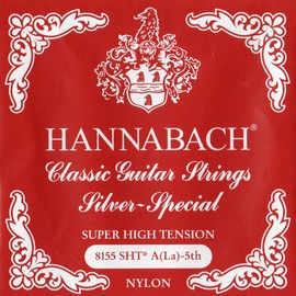Hannabach Series 815 Super High Tension Silver Special Single A5 String for Classic Guitar (652545)