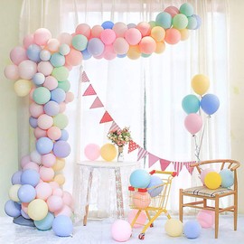 100pcs Pastel Latex Balloons 5 Inches Macaron Candy Colored Latex Party Balloons for Wedding Graduation Engagement Kids Birthday Party Christmas Baby Shower or Any Friends & Family Party - Mint Green