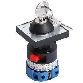 Shengbowi Key Switch Rotary Switch Universal Changeover Switch for Switching Between Shore Power and Solar Inverters Suitable for RV Camper Boat