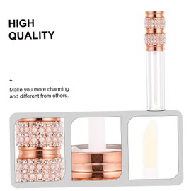 Gatuida 5pcs Lip Gloss Tubes Portable Small Capacity DIY Cosmetic Containers Refillable Lipstick Sub Bottles for Women Travel and Makeup Storage