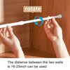 SJBAUTYO Pack of 2 Small Extendable Clamping Rods, 32-40 cm,