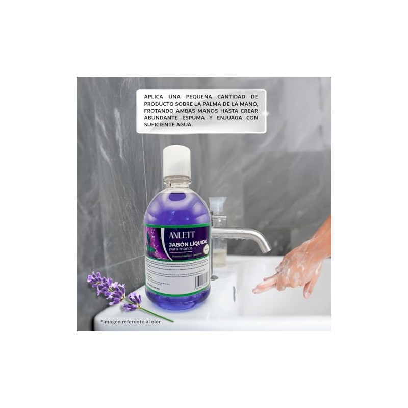 Jabón Líquido para Manos Aroma Lavanda Anlett 500ml