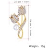 FAIRYGATE Golden Brooch Brooch Women's Tulip Dress Costume Shawl Jewellery
