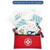 Swiss Safe 64 Piece Small First Aid Kit for Travel