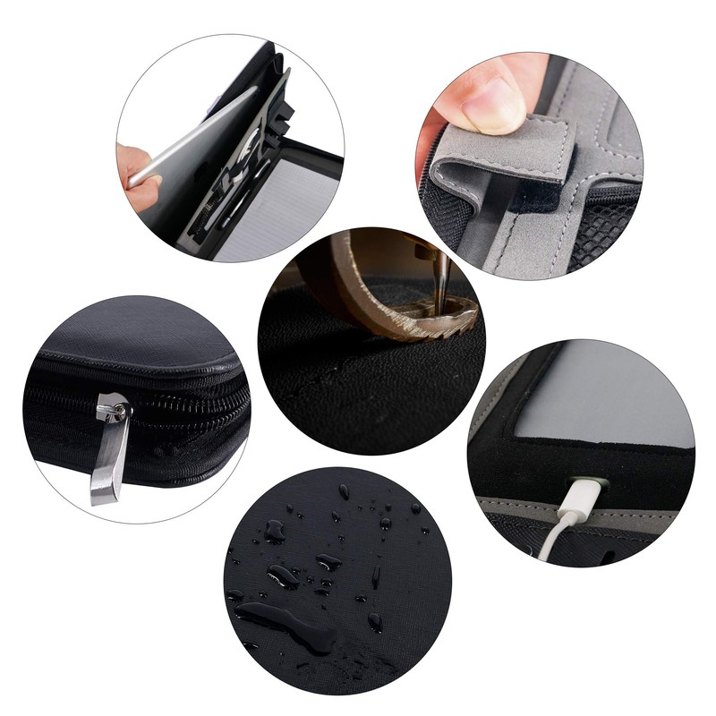 GraduationMall A4 Writing Case with Clipboard - Black Portfolio Padfolio