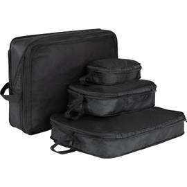 normani Clothes Bag Set of 4 with Compression Packing Cubes for Suitcase or Travel Bag - Clever Organiser