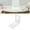 Lighted Makeup Mirror White Rechargeable ABS Housing Adjustable Brightness Portable