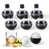 6PCS Moldes De Silicona Para Hielo, Moldes Esféricos Para Hielo