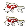 2 x Koi Fish Brooch Koi Pin Japanese Koi Pin