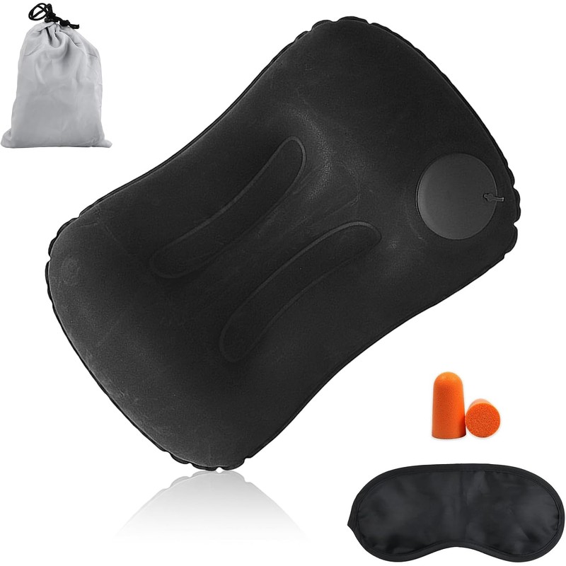 Almohadas de Viaje Inflables, Almohadas Inflables Ultraligeras para Acampar, Almohadas