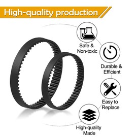 Eagles Replacement Vacuum Cleaner Belts Compatible with Bissell ProHeat 2X Upright Vacuum and Lift-Off Deep Cleaner, Parts 203-6688 203-6804 (2Set/4Pcs)