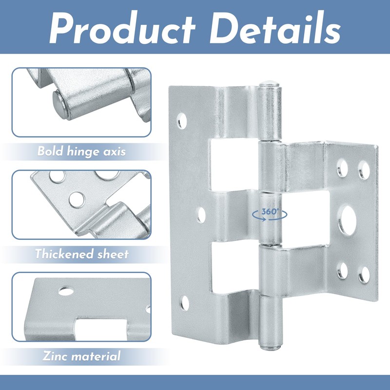 3 Pack Door Hinges for Combination Doors Replacement for Elixir