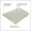 Allerease Organically Grown Cotton Allergy Defense Odor Neutralizing Zippered Pillow
