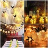 Solar Power Hand Craft Pineapple Lantern String Lights
