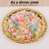 Round Decorative Dinner Plate Stainless Steel Storage Tray for Jewelry