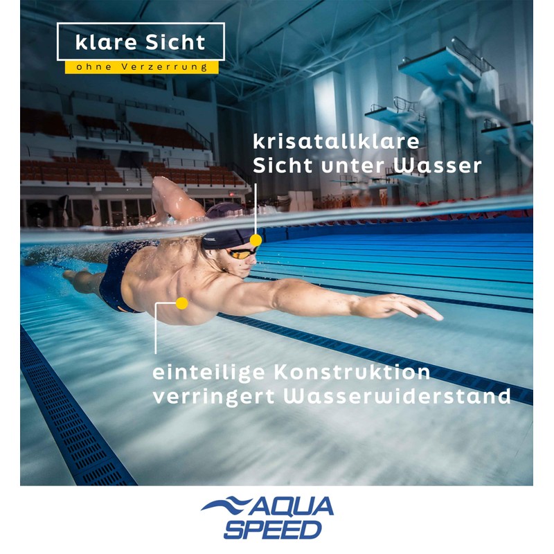 Aqua Speed Riptide Swimming Goggles for Training & Leisure, Mirrored