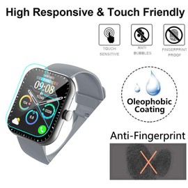 Futanwei [5 Pack] for Coucur Smart Watch Y66 Screen Protector 1.96" Soft PET Film [Case Friendly] [Anti-Scratch] [Bubble Free] Screen Protector for Coucur Y66 Smartwatch