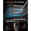 CDEFG Tempered Glass for 2019-2025 Ram Screen Protector, 8.4 Inch