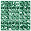 64Pcs Small Christmas Stencils, 3X3 Inch Reusable Craft Stencil for