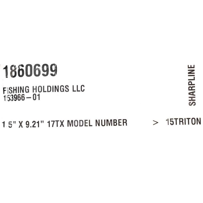 Triton 17 TX Boat Decal Sticker