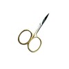VIDA GOODS Nail Scissors 9cm Gold Handle Pointed Curved Scissors