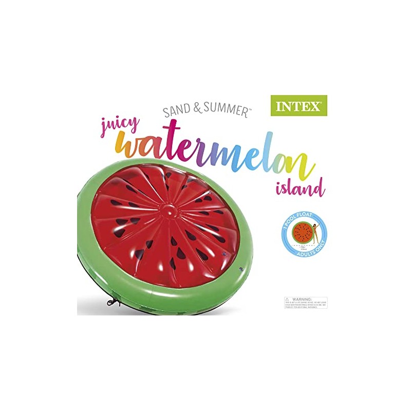 Intex Watermelon, Inflatable Island, 72" X 9"