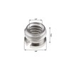 YINETTECH 10PCS 1/4 Inch to 3/8 Inch Thread Adapters Reducer