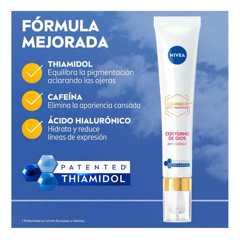Contorno De Ojos Nivea Luminous Ácido Hialurónico 15ml
