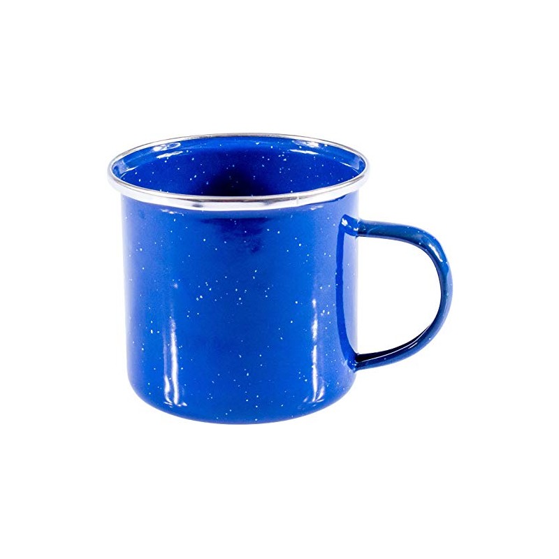 CAO Enamel Mugs 380ml Camping Hiking Adult Unisex Blue 8cm