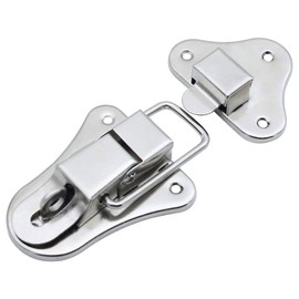 Lock Toggle Catch Latch Clasp Box Lock Sturdy Box Buckle for Suitcase Box Chest Trunk Flight Case Cosmetic Case Tool Box Silver