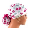 Ponytail Medical Scrub Cap – Disco Cherries – Dr. Hats,