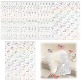 Seal Mount, A5, 6 Holes, 20 Sheets, Heart Pattern, Refill, Transparent, Card Storage, Photo Card Sleeve, Storage, Photo Idol, Display, Promotional Goods, Storage, Dustproof, Waterproof, Durable