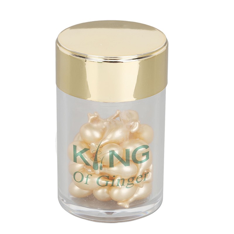 60pcs Ginger Hair Capsules Strengthen Deep Moisturizing Nourishing Prevent Hair