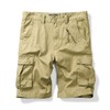 OCHENTA Men's Cotton Cargo Shorts with 6 Pockets Casual Army