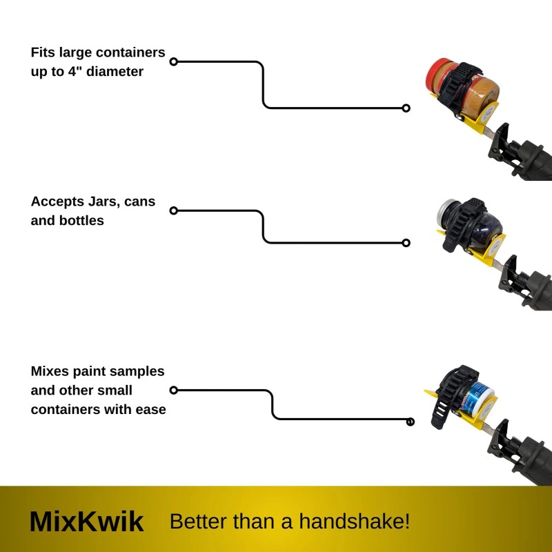 MixKwik Paint Shaker 2.0 - Universal Spray Can Paint Mixer