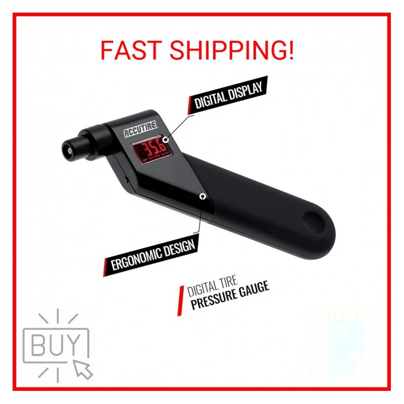 ‎Accutire Accutire MS-4021B Digital Tire Pressure Gauge with 4 Valve