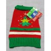 Pet Holiday Doggie Christmas Tree Sweater Size Small Red And
