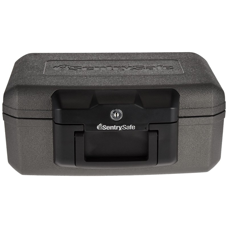 SentrySafe Fireproof Safe with Key Lock, Chest Lock Box for